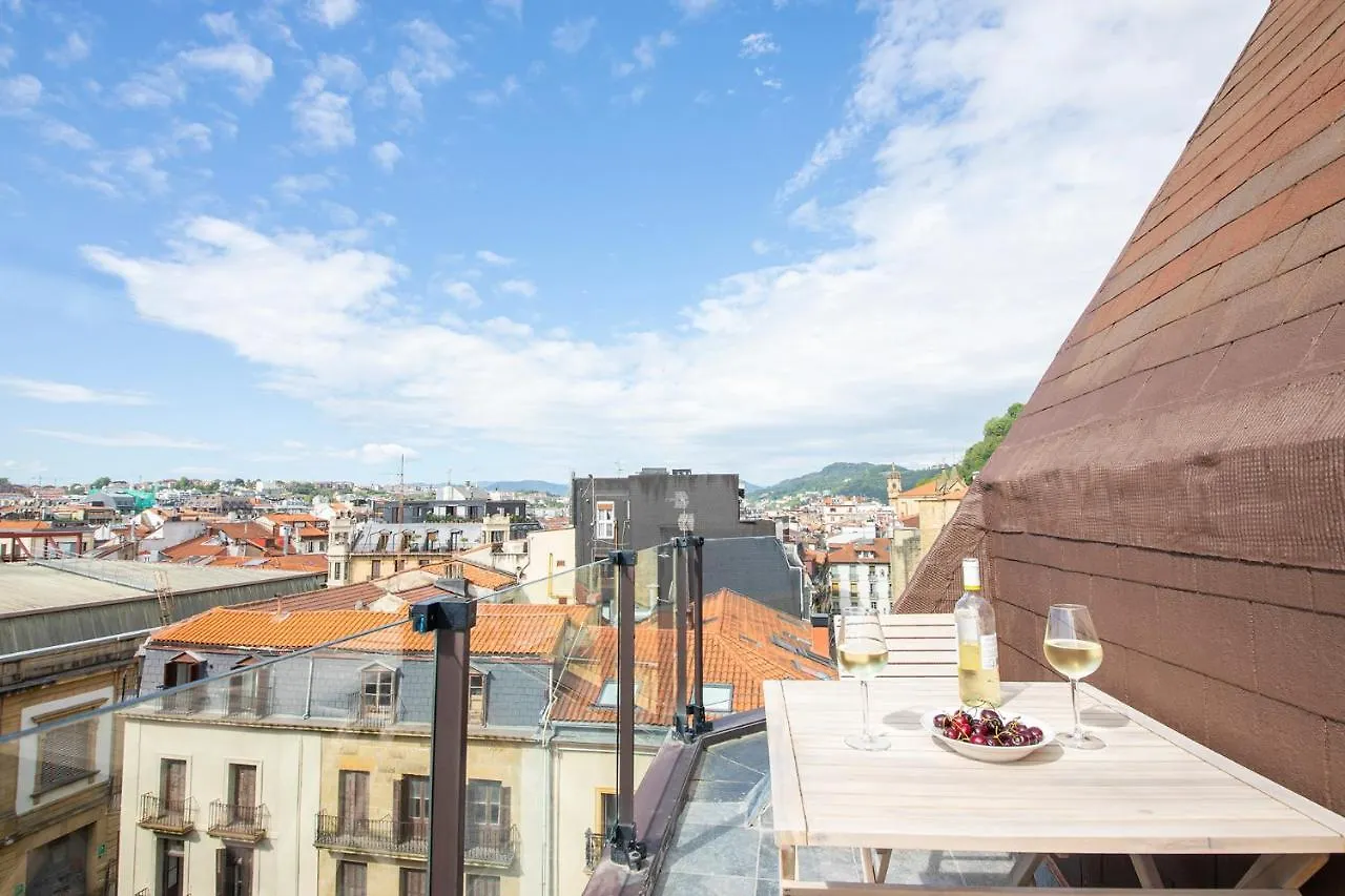 דירות סן סבסטיאן Luxury Duplex Penthouse With Terrace-Old Town
